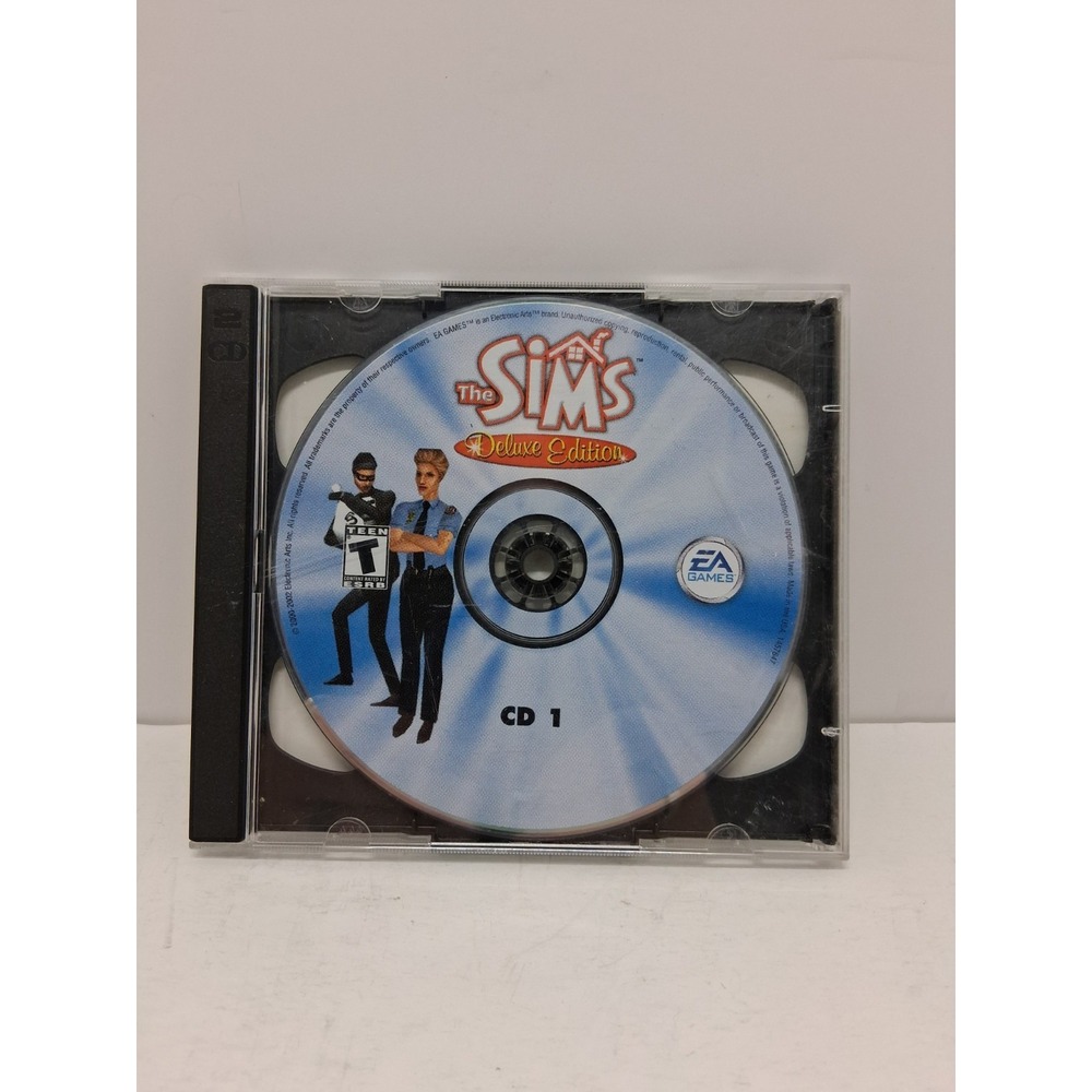 the sims Cd Rom 2 Disc Deluxe Edition